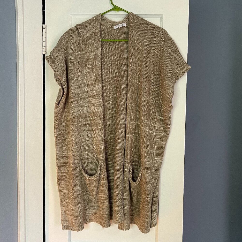 American Eagle chunky knit kimono one size neutral lagenlook oversized cozy fall